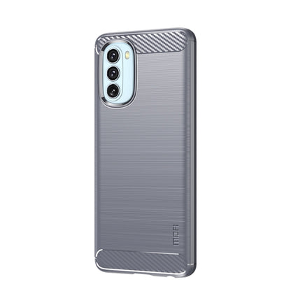 For Motorola Moto G51  5G MOFI Gentleness Brushed Carbon Fiber Soft TPU Case(Gray) - Motorola Cases by MOFI | Online Shopping UK | buy2fix