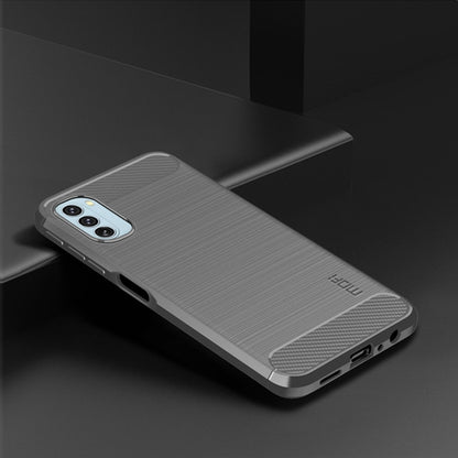 For Motorola Moto G51  5G MOFI Gentleness Brushed Carbon Fiber Soft TPU Case(Gray) - Motorola Cases by MOFI | Online Shopping UK | buy2fix