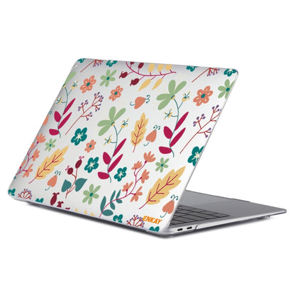 ENKAY Flower Series Pattern Laotop Protective Crystal Case for MacBook Pro 16 inch A2141(Spring) - MacBook Pro Cases by ENKAY | Online Shopping UK | buy2fix