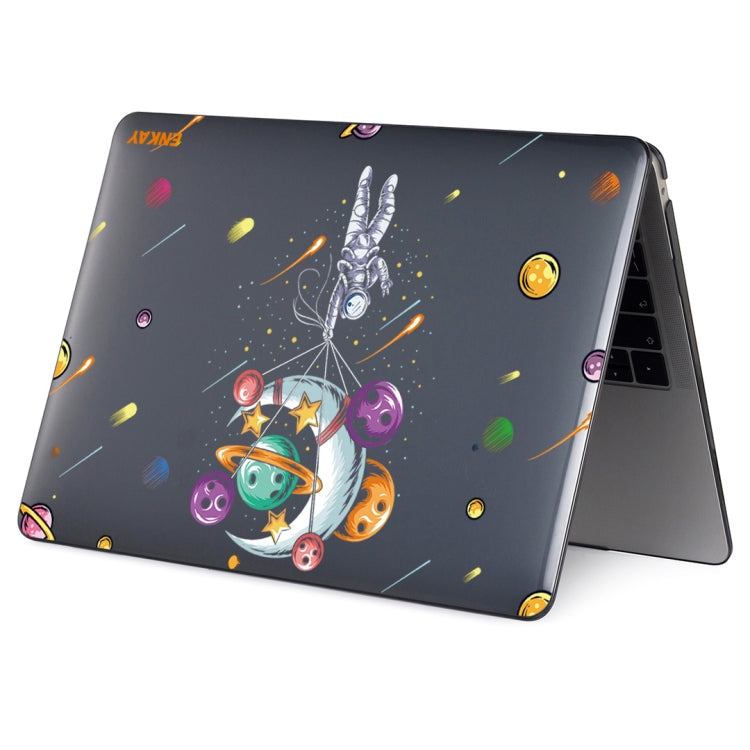 ENKAY Star Series Pattern Laotop Protective Crystal Case For MacBook Pro 14.2 inch A2442 (2021)(Balloon Astronaut) - MacBook Pro Cases by ENKAY | Online Shopping UK | buy2fix