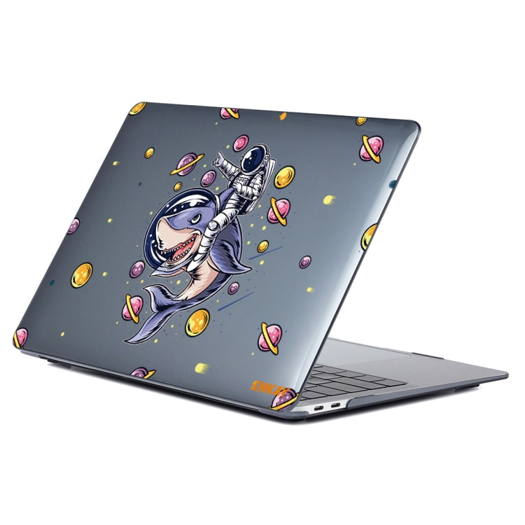 ENKAY Star Series Pattern Laotop Protective Crystal Case For MacBook Pro 14.2 inch A2442 (2021)(Shark Astronaut) - MacBook Pro Cases by ENKAY | Online Shopping UK | buy2fix