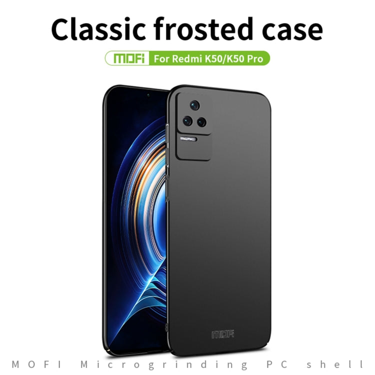 For Xiaomi Redmi K50 / K50 Pro MOFI Frosted PC Ultra-thin Hard  Phone Case(Rose Gold) - Xiaomi Cases by MOFI | Online Shopping UK | buy2fix