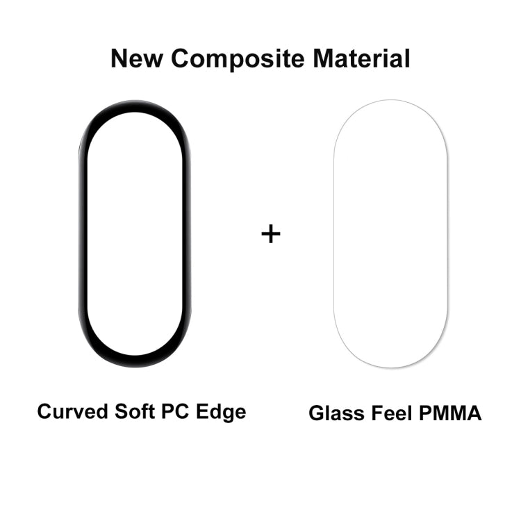 10 PCS For Xiaomi Mi Band 7 ENKAY 3D Full Coverage Soft PC Edge + PMMA HD Screen Protector Film - Screen Protector by ENKAY | Online Shopping UK | buy2fix