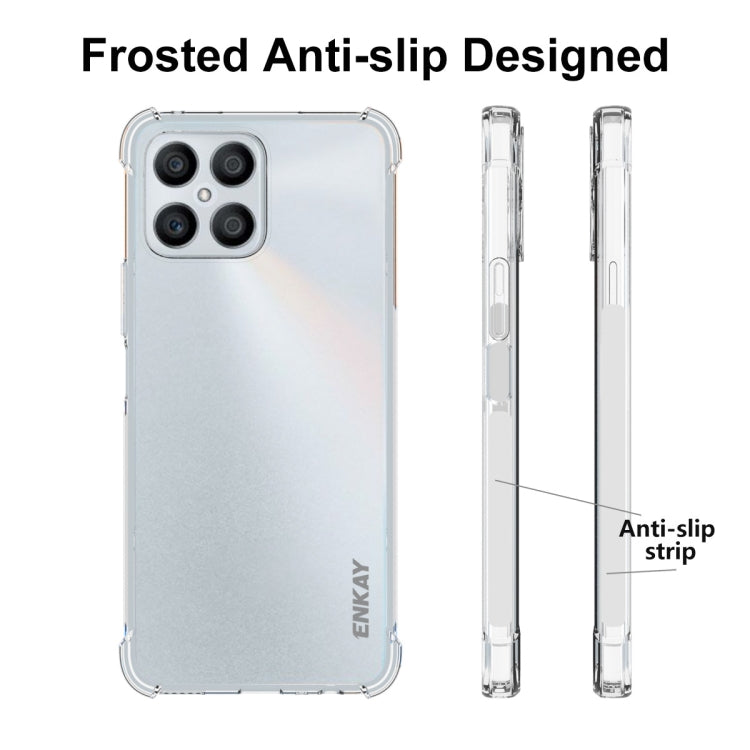 For Honor X8 ENKAY Transparent TPU Shockproof Phone Case - Honor Cases by ENKAY | Online Shopping UK | buy2fix