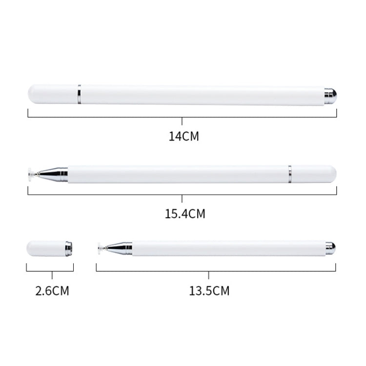 AT-29  High Accuracy Single Use Magnetic Suction Passive Capacitive Pen Mobile Phone Touch Stylus with 1 Pen Head(White) - Stylus Pen by buy2fix | Online Shopping UK | buy2fix