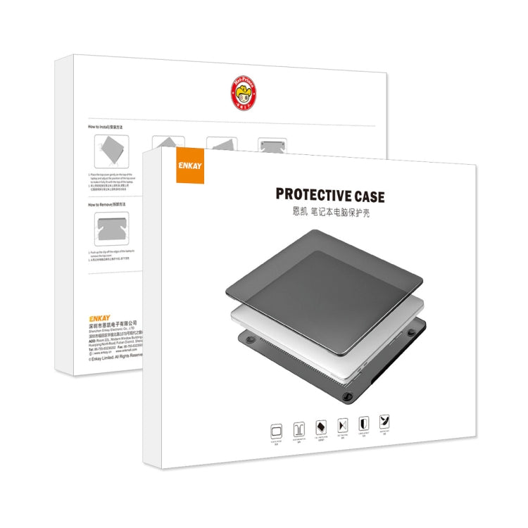 For MacBook Pro 14.2 A2442/A2779 2023 ENKAY Hat-Prince 3 in 1 Protective Bracket  Case Cover Hard Shell with TPU Keyboard Film / Anti-dust Plugs, Version:EU(Grey) - MacBook Pro Cases by ENKAY | Online Shopping UK | buy2fix