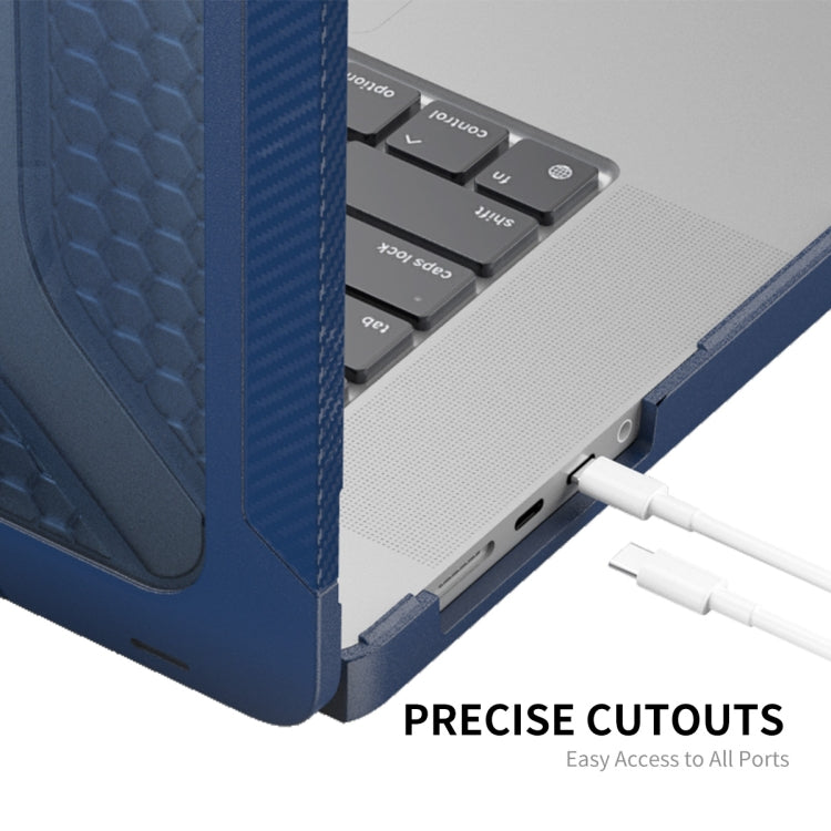 For MacBook Pro 14.2 A2442/A2779 2023 ENKAY Hat-Prince 3 in 1 Protective Bracket  Case Cover Hard Shell with TPU Keyboard Film / Anti-dust Plugs, Version:EU(Grey) - MacBook Pro Cases by ENKAY | Online Shopping UK | buy2fix