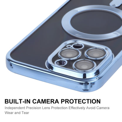 For iPhone 13 Pro ENKAY Electroplated MagSafe Shockproof TPU Phone Case with Lens Film(Silver) - iPhone 13 Pro Cases by ENKAY | Online Shopping UK | buy2fix