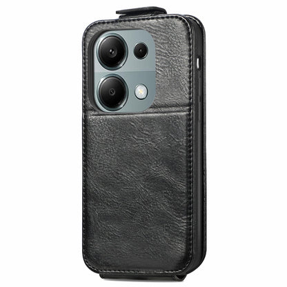 For Xiaomi Redmi Note 13 Pro 4G Zipper Wallet Vertical Flip Leather Phone Case(Black) - Note 13 Pro Cases by buy2fix | Online Shopping UK | buy2fix