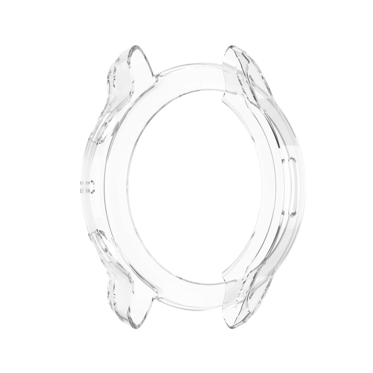 For Ticwatch Pro 3 Ultra TPU Color Transparent Half Wrapped Protective Shell(Transparent) - Watch Case by buy2fix | Online Shopping UK | buy2fix