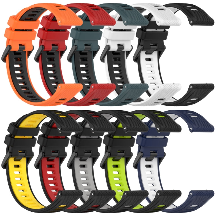 For Huawei Watch GT3 SE 22mm Sports Two-Color Silicone Watch Band(Orange+Black) - Watch Bands by buy2fix | Online Shopping UK | buy2fix