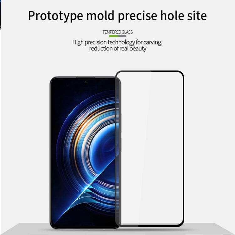For Xiaomi Poco F5 Pro PINWUYO 9H 2.5D Full Screen Tempered Glass Film(Black) -  by PINWUYO | Online Shopping UK | buy2fix