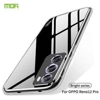 For OPPO Reno12 Pro Global MOFI Ming Series Transparent Ultra-thin TPU Phone Case(Transparent) - Reno12 Pro Cases by MOFI | Online Shopping UK | buy2fix