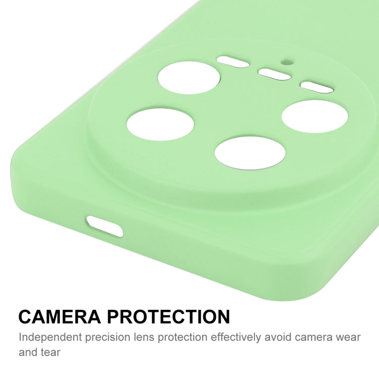 For Xiaomi 14 Ultra ENKAY Hat-Prince Liquid Silicone Shockproof Soft Phone Case(Light Green) - 14 Ultra Cases by ENKAY | Online Shopping UK | buy2fix