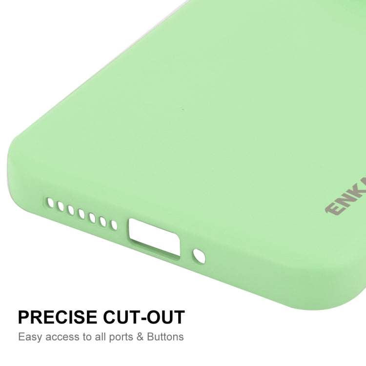 For Xiaomi 14 Ultra ENKAY Hat-Prince Liquid Silicone Shockproof Soft Phone Case(Light Green) - 14 Ultra Cases by ENKAY | Online Shopping UK | buy2fix