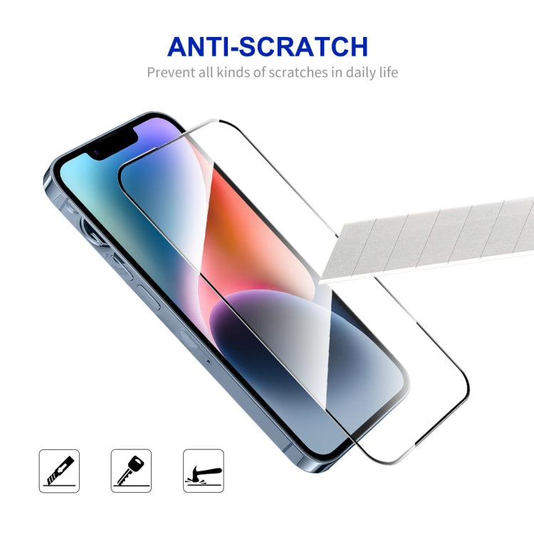 For iPhone 15 5pcs ENKAY Full Glue High Aluminum-silicon Tempered Glass Film - iPhone 15 Tempered Glass by ENKAY | Online Shopping UK | buy2fix