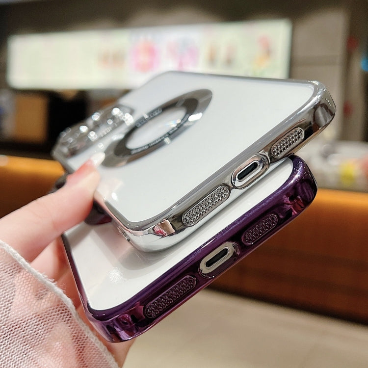 For iPhone 13 Pro Max Magsafe Electroplating TPU Phone Case(Purple) - iPhone 13 Pro Max Cases by buy2fix | Online Shopping UK | buy2fix