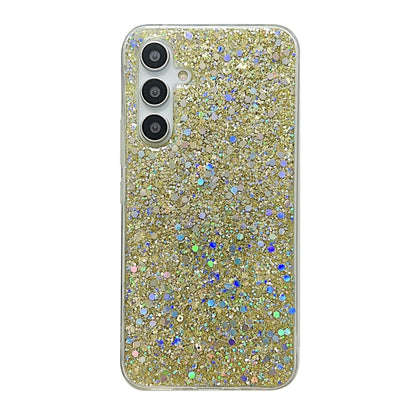 For Samsung Galaxy S24 5G Glitter Sequins Epoxy TPU Phone Case(Gold) - Galaxy S24 5G Cases by buy2fix | Online Shopping UK | buy2fix