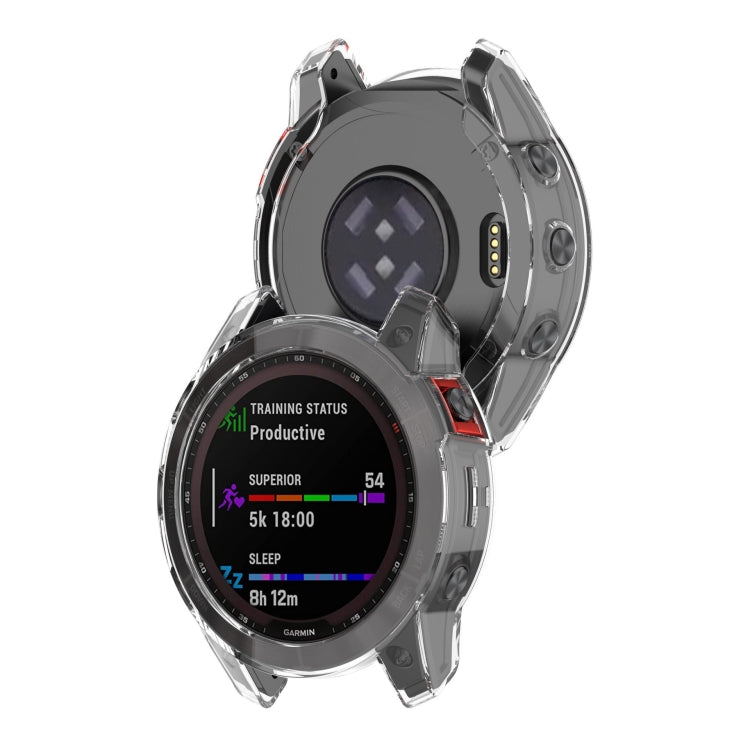 For Garmin Epix Pro 51mm Half-Package TPU Watch Protective Case(Transparent) - Watch Cases by buy2fix | Online Shopping UK | buy2fix