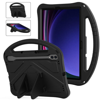 For Samsung Galaxy Tab S9 EVA Shockproof Tablet Case with Holder(Black) - Galaxy Tab S9 Cases by buy2fix | Online Shopping UK | buy2fix