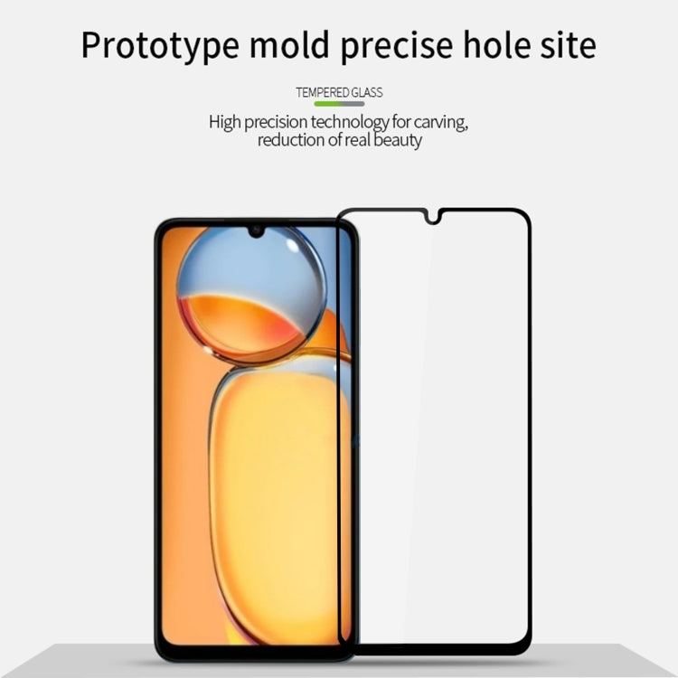 For Xiaomi Poco C65 PINWUYO 9H 2.5D Full Screen Tempered Glass Film(Black) -  by PINWUYO | Online Shopping UK | buy2fix