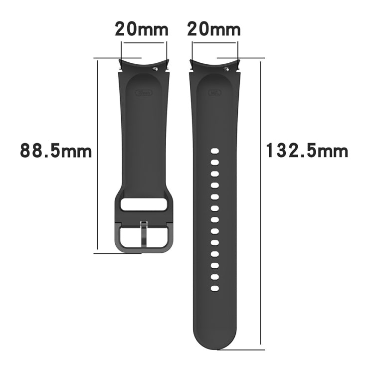 For Samsung Galaxy Watch4 40mm JUNSUNMAY Silicone Adjustable Strap + Full Coverage PMMA Screen Protector Kit(Light Green) - Watch Bands by JUNSUNMAY | Online Shopping UK | buy2fix