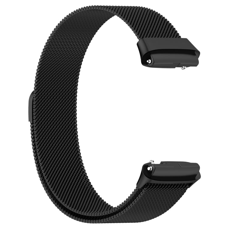 For Redmi Watch 3 Active Milan Magnetic Steel Mesh Watch Band(Black) - Watch Bands by buy2fix | Online Shopping UK | buy2fix