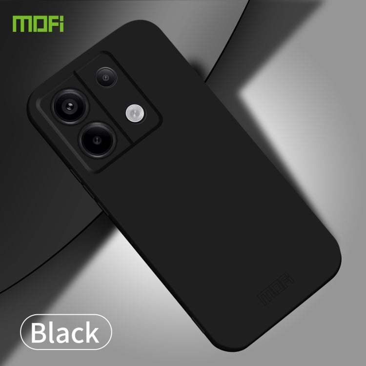 For Xiaomi Redmi Note 13 MOFI Qin Series Skin Feel All-inclusive PC Phone Case(Black) - Note 13 Cases by MOFI | Online Shopping UK | buy2fix