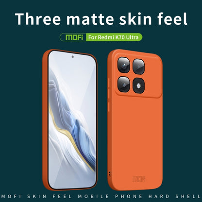 For Xiaomi Redmi K70 Ultra MOFI Qin Series Skin Feel All-inclusive PC Phone Case(Orange) - Xiaomi Cases by MOFI | Online Shopping UK | buy2fix