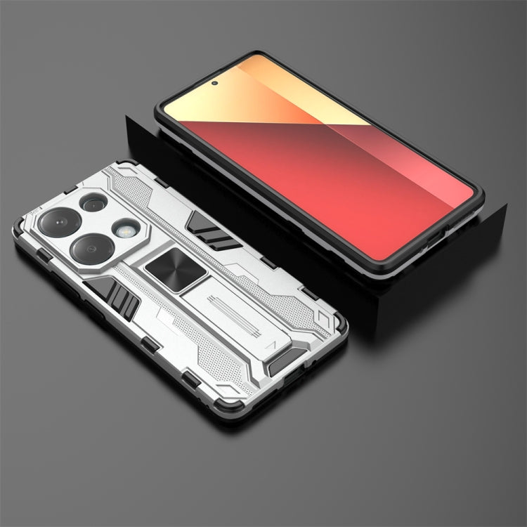 For  Redmi Note 13 Pro 4G Supersonic Armor PC Hybrid TPU Phone Case(Silver) - Note 13 Pro Cases by buy2fix | Online Shopping UK | buy2fix