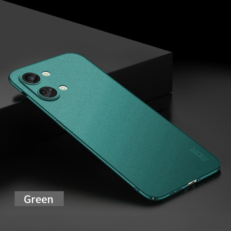 For OnePlus Ace 2V / Nord 3 MOFI Fandun Series Frosted PC Ultra-thin All-inclusive Phone Case(Green) - OnePlus Cases by MOFI | Online Shopping UK | buy2fix