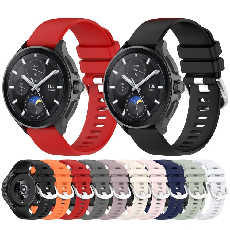 For Xiaomi Watch S3 Glossy Surface Silicone Watch Band(Dark Blue) - Watch Bands by buy2fix | Online Shopping UK | buy2fix