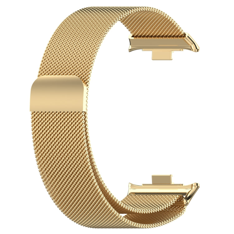 For Redmi Watch 4 Milan Magnetic Steel Mesh Watch Band(Gold) - Watch Bands by buy2fix | Online Shopping UK | buy2fix