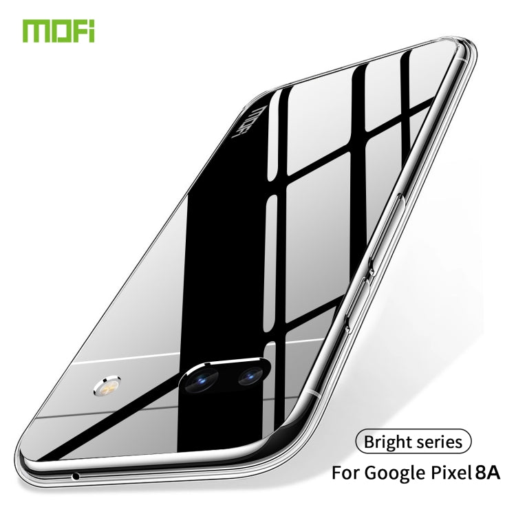 For Google Pixel 8a MOFI Ming Series Transparent Ultra-thin TPU Phone Case(Transparent) - Google Cases by MOFI | Online Shopping UK | buy2fix