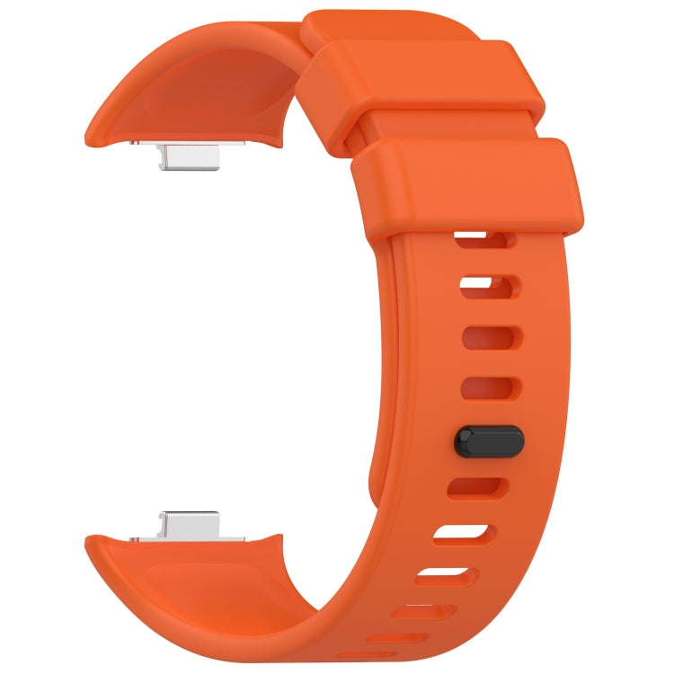 For Redmi Watch 4 Solid Color Silicone Sports Watch Band(Orange) - Watch Bands by buy2fix | Online Shopping UK | buy2fix