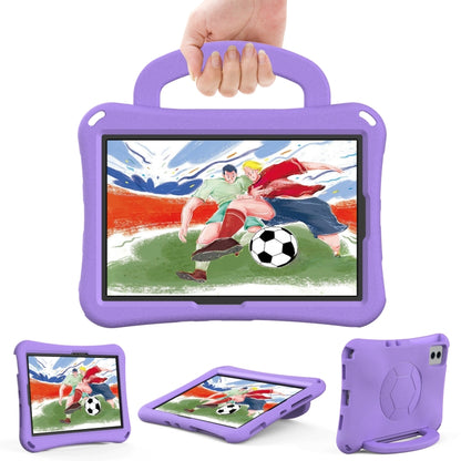 For Samsung Galaxy Tab S9 FE 11 X510 2023 Handle Football Shaped EVA Shockproof Tablet Case(Light Purple) - Galaxy Tab S9 FE by buy2fix | Online Shopping UK | buy2fix