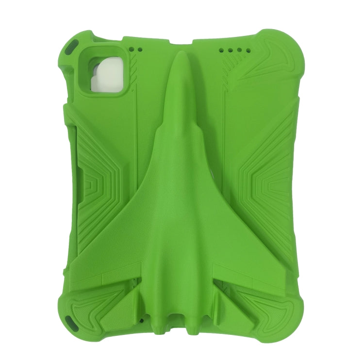 For iPad Pro 11 2024 360 Rotation Aircraft Holder EVA Shockproof Tablet Case(Green) - iPad Pro 11 2024 Cases by buy2fix | Online Shopping UK | buy2fix