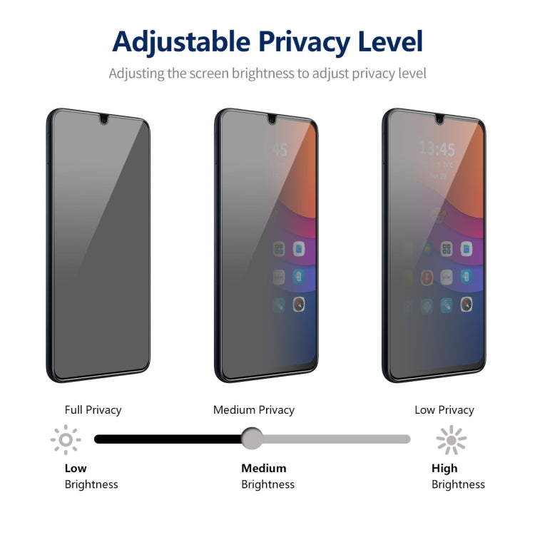 For Samsung Galaxy A15 4G / 5G 5pcs ENKAY Hat-Prince 360 Degree Anti-peeping Privacy Full Screen Tempered Glass Film - Galaxy Tempered Glass by ENKAY | Online Shopping UK | buy2fix