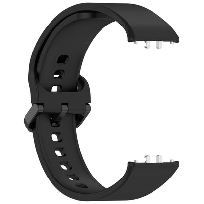 For Samsung Galaxy Fit 3 SM-R390 Solid Color Buckle Silicone Watch Band(Black) - Watch Bands by buy2fix | Online Shopping UK | buy2fix