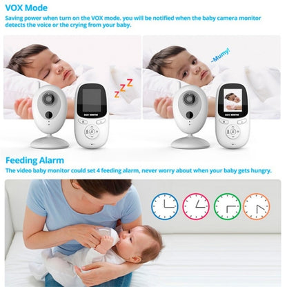 R306 Room Temperature Monitor Intercom Camera 2.0-inch Night Vision Wireless Baby Monitor(US Plug) - Baby Monitor by buy2fix | Online Shopping UK | buy2fix