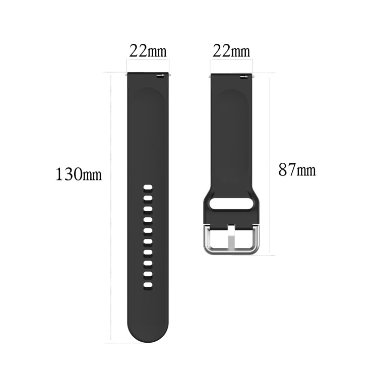 For Xiaomi Watch 2 Solid Color Metal Silver Buckle Silicone Watch Band, Size: L(Yellow) - Watch Bands by buy2fix | Online Shopping UK | buy2fix