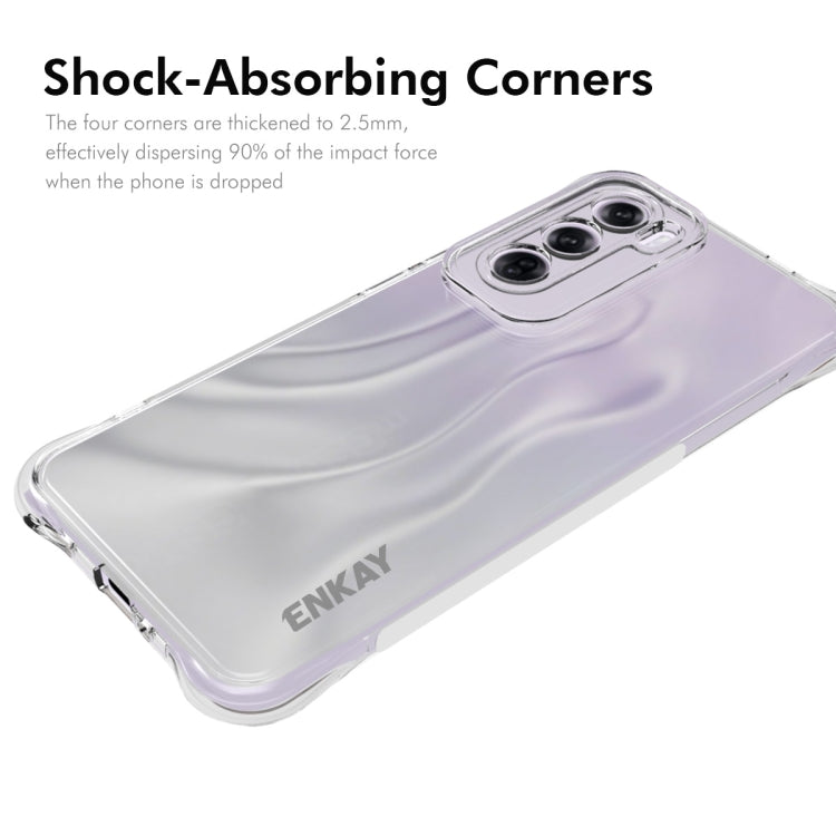 For OPPO Reno12 Global ENKAY Clear TPU Shockproof Anti-slip Phone Case - OPPO Cases by ENKAY | Online Shopping UK | buy2fix