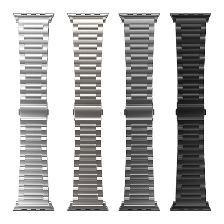 For Apple Watch SE 2022 44mm I-Shaped Titanium Watch Band(Titanium) - Watch Bands by buy2fix | Online Shopping UK | buy2fix