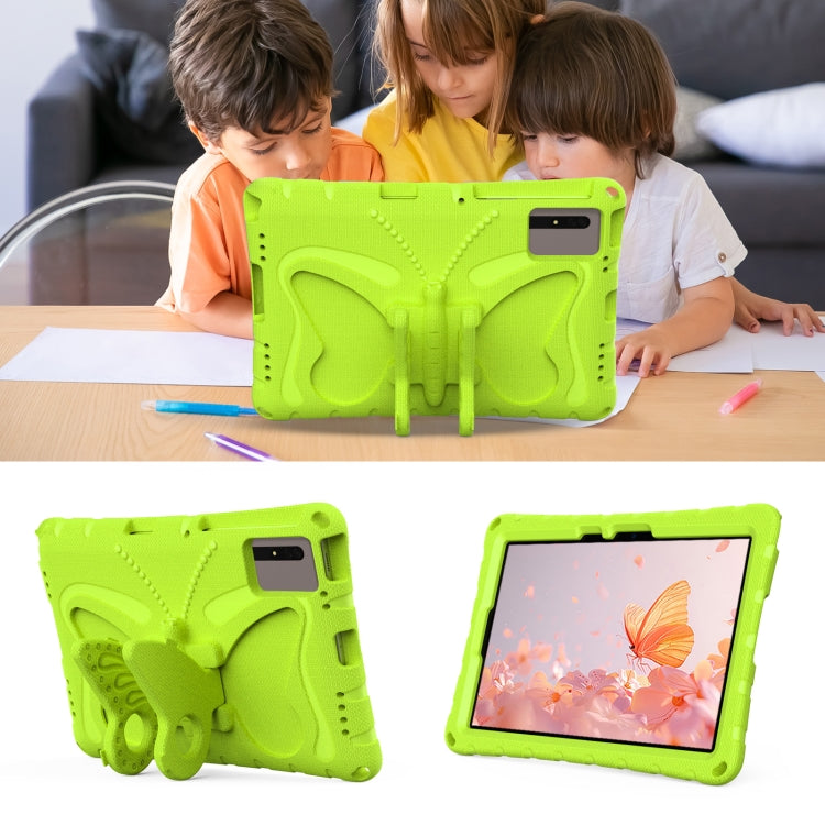 For Samsung Galaxy Tab S9 11 X710 Butterfly Bracket EVA Shockproof Tablet Case(Grass Green) - Other Galaxy Tab PC by buy2fix | Online Shopping UK | buy2fix