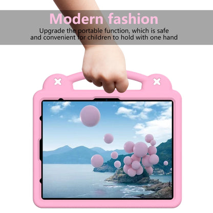 For iPad Air 13 2024 Handle Kickstand Children EVA Shockproof Tablet Case(Pink) - iPad Air 13 2024 Cases by buy2fix | Online Shopping UK | buy2fix