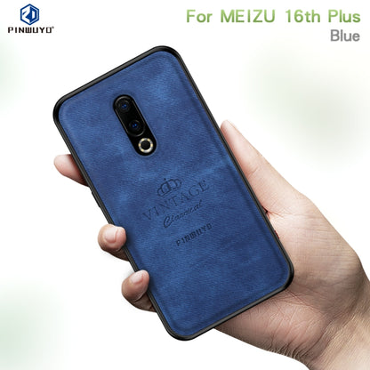 PINWUYO Shockproof Waterproof Full Coverage PC + TPU + Skin Protective Case for Meizu 16 Plus(Blue) - Meizu by PINWUYO | Online Shopping UK | buy2fix