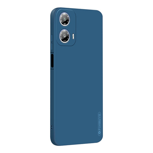 For Motorola Moto G34 5G PINWUYO Sense Series Liquid Silicone TPU Phone Case(Blue) - Motorola Cases by PINWUYO | Online Shopping UK | buy2fix