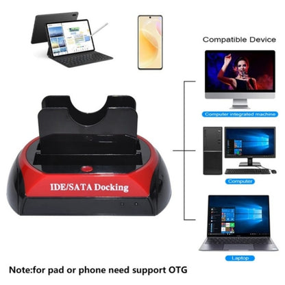 575D USB Hard Disk Holder Laptop Mobile Hard Disk Box 2.5 / 3.5inch SATA IDE HDD Base, Plug:US Plug - HDD Enclosure by buy2fix | Online Shopping UK | buy2fix