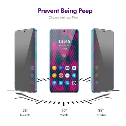 For Tecno Spark 20 5pcs ENKAY Hat-Prince 28 Degree Anti-peeping Privacy Tempered Glass Film - Others by ENKAY | Online Shopping UK | buy2fix