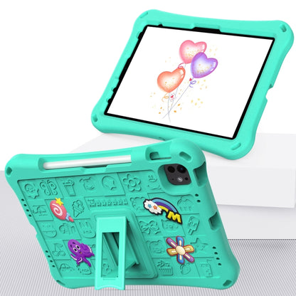 For iPad Air 11 2024 Hi Baby EVA Full Body Tablet Case with Strap(Mint Green) - iPad Air 11 2024 Cases by buy2fix | Online Shopping UK | buy2fix